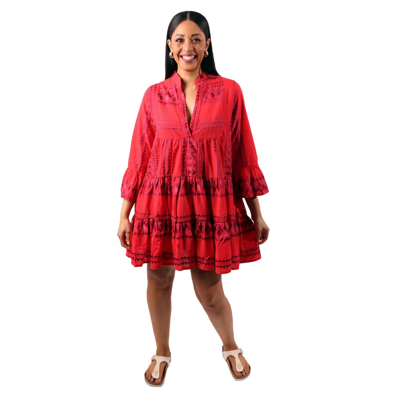 Aether Concept Maroon Dress